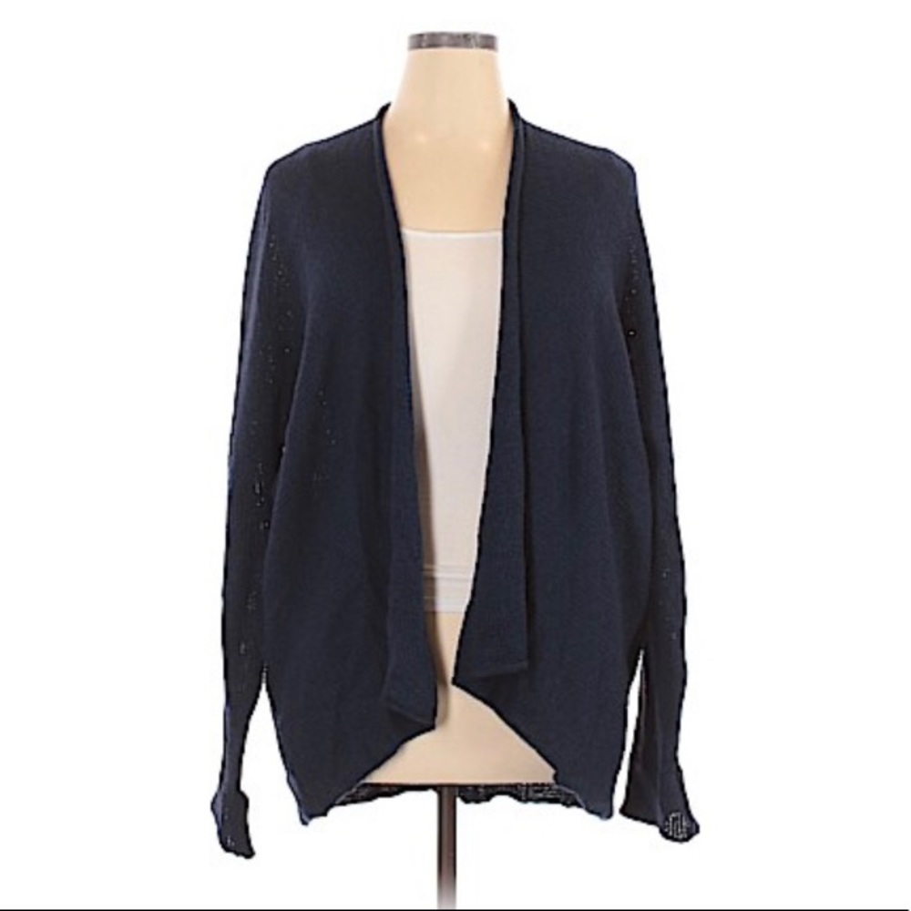 Lightweight navy cardigan sweater